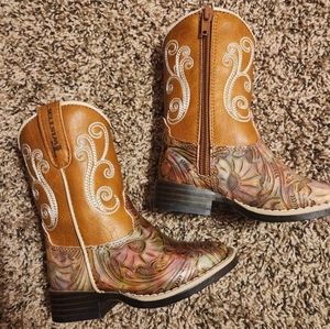 Twister toddler multi color embossed boot